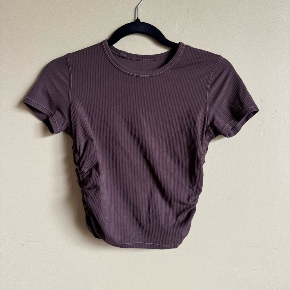 Lululemon Athletica Ruched Crop T-Shirt